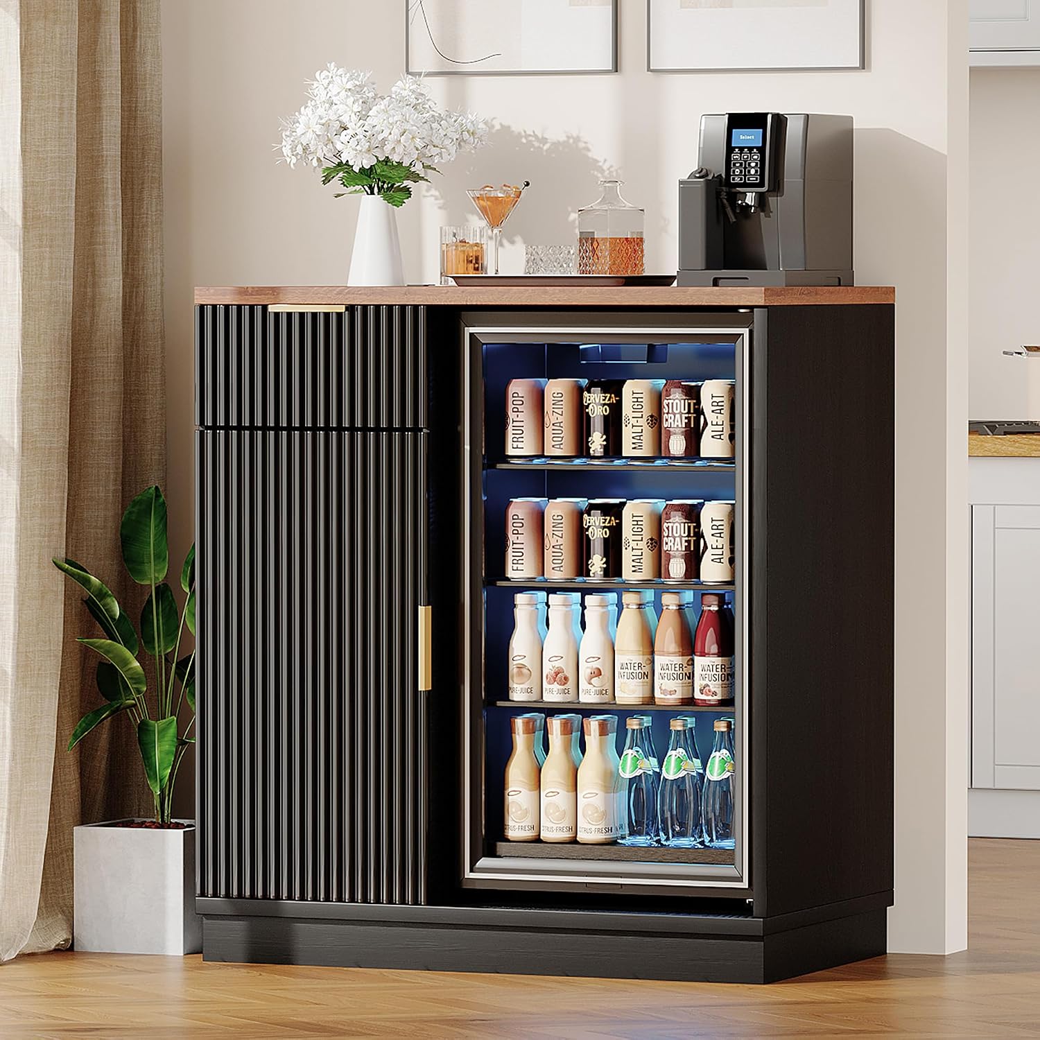 Home Bar Shelves - Armário para Bar de Café com