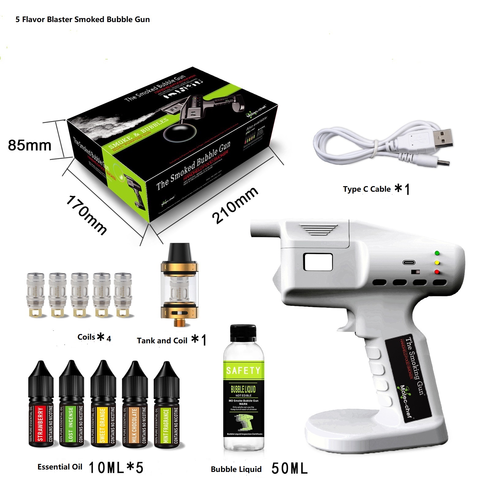 Smoking Gun Kit - Kit de pistola de coquetel blaster