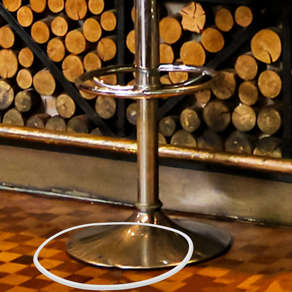 Home Bar Stools - Protetores de base de borracha branca