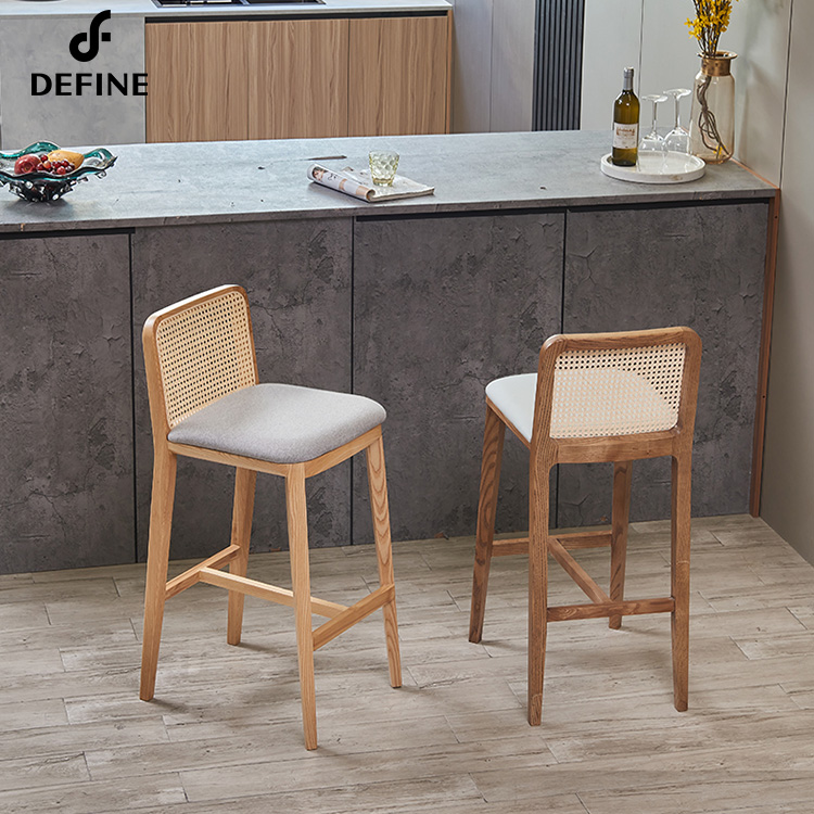 Cadeira de Bar de Rattan Ameri - Home Bar Stools avaliação e preço