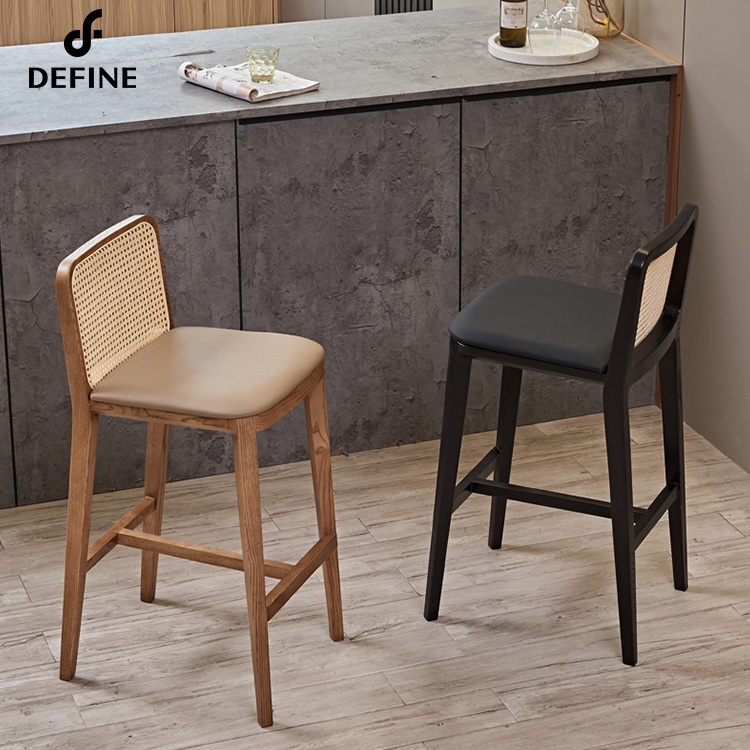Cadeira de Bar de Rattan Ameri - Home Bar Stools avaliação e preço