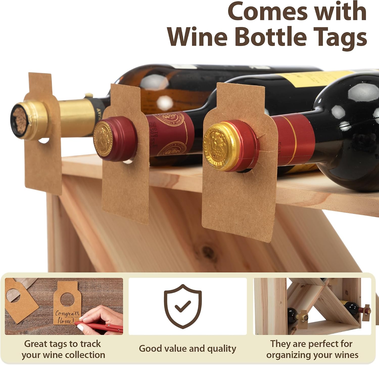 Suporte para 96 Garrafas de Vi - Home Bar Shelves avaliação e preço